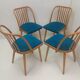 Set of 4 Design retro chair, Antonín Šuman for Ton, Czechoslovakia 1960