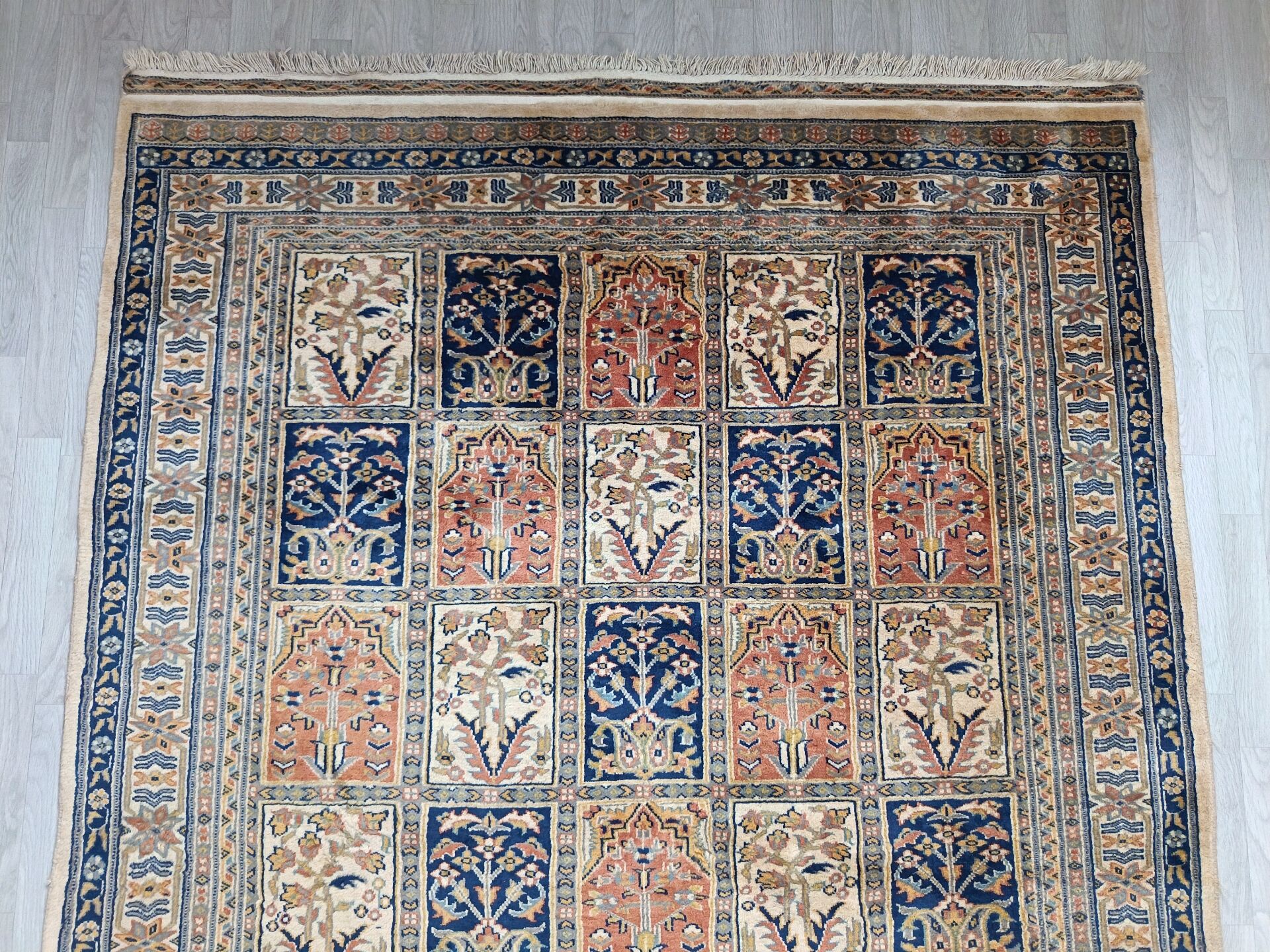 Hand-Knotted Pakistani Carpet
