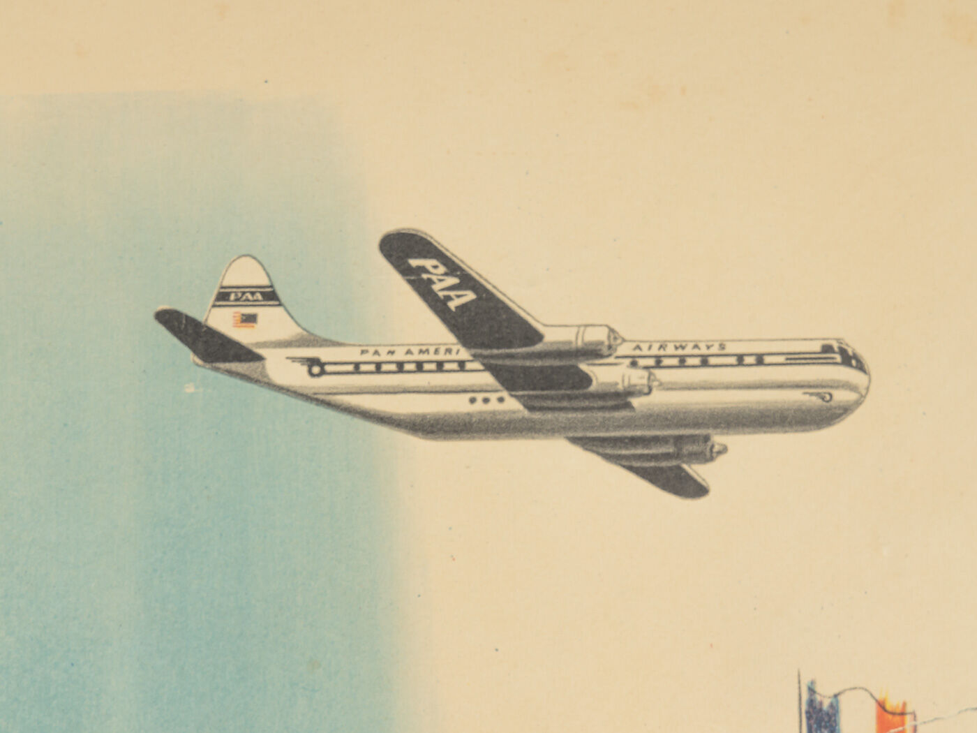 Paris, Pan Am Airways Travel Poster, 93 x 123 cm