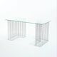 Wire glass and metal desk, terence conran, 1980s