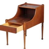 Pair of Vintage Danish Mahogany Bedside Tables – 1950s