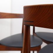Set of 4 "Roundette" teak chairs by Hans Olsen for Frem Røjle, 1950s