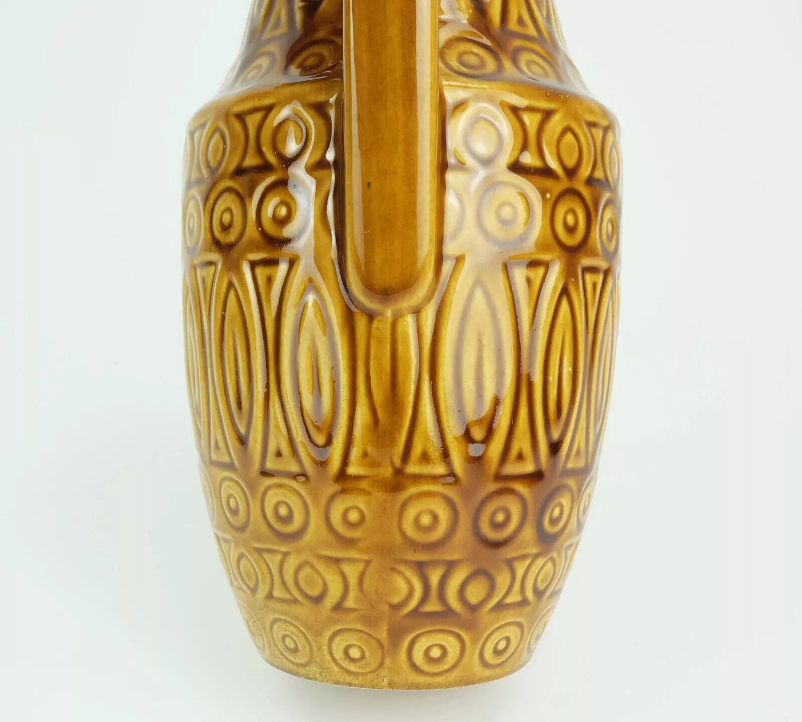 scheurich mid century VASE 1960s decor hellas ochre glaze model 423-25
