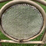Old rattan sofa