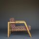 Dutch design pine Armchair, 1970s