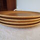 4 flat plates in Longchamp stoneware