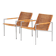 Early pair of modernist “SZ01” arm chairs by Martin Visser for Spectrum