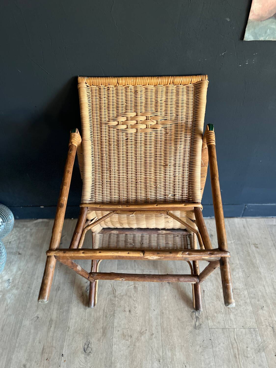Wicker armchair