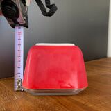 Beurrier Pyrex rouge