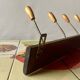 Vintage wooden wall coat rack - 6 hooks