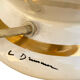 Large table lamp in white and gold porcelain