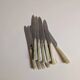 Set of 25 horn and stainless steel knives