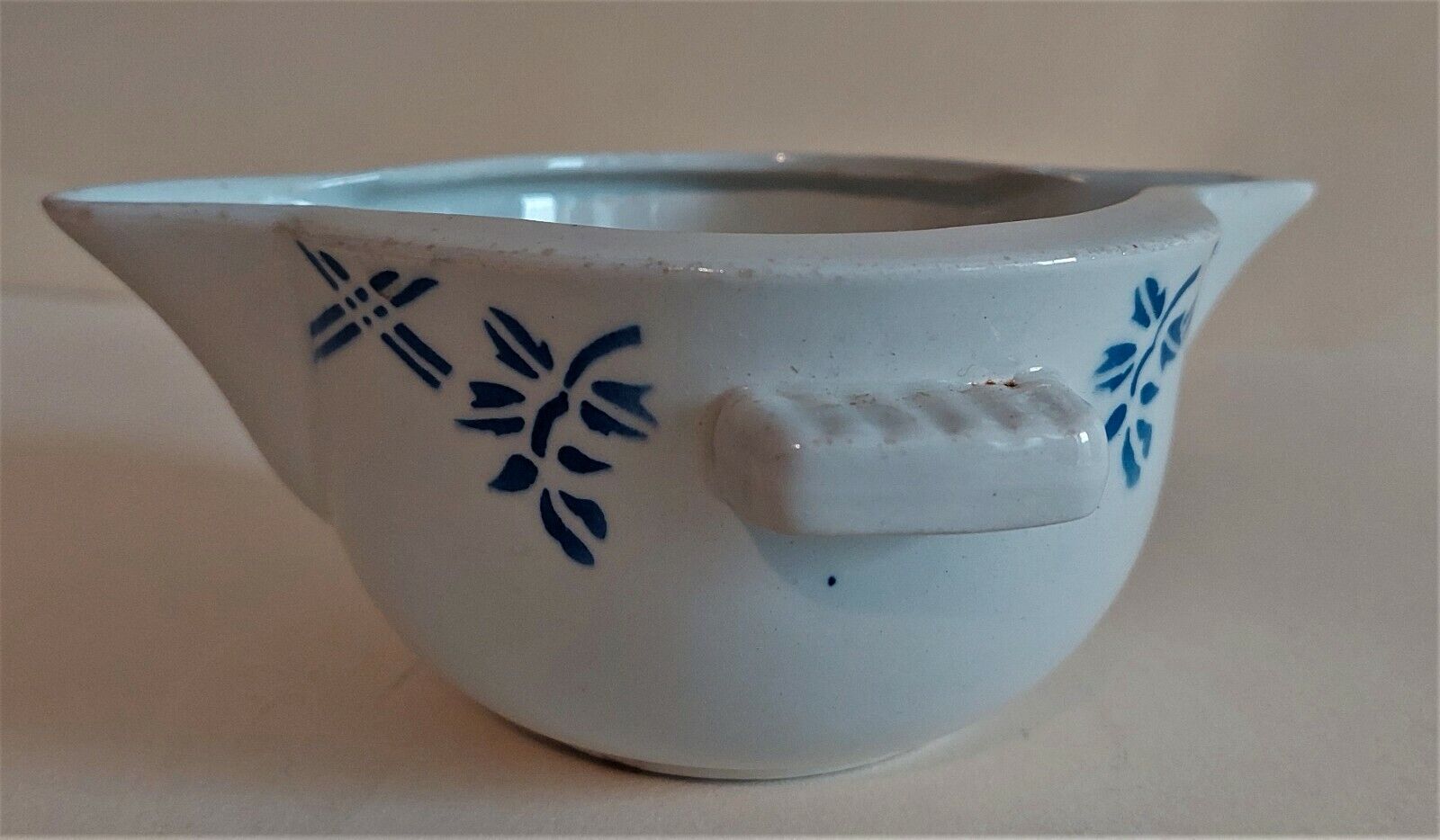 Gravy boat Moulin des Loups Orchies model Bric bleu 50s