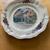 Set of 2 flat plates obernai sarreguemines