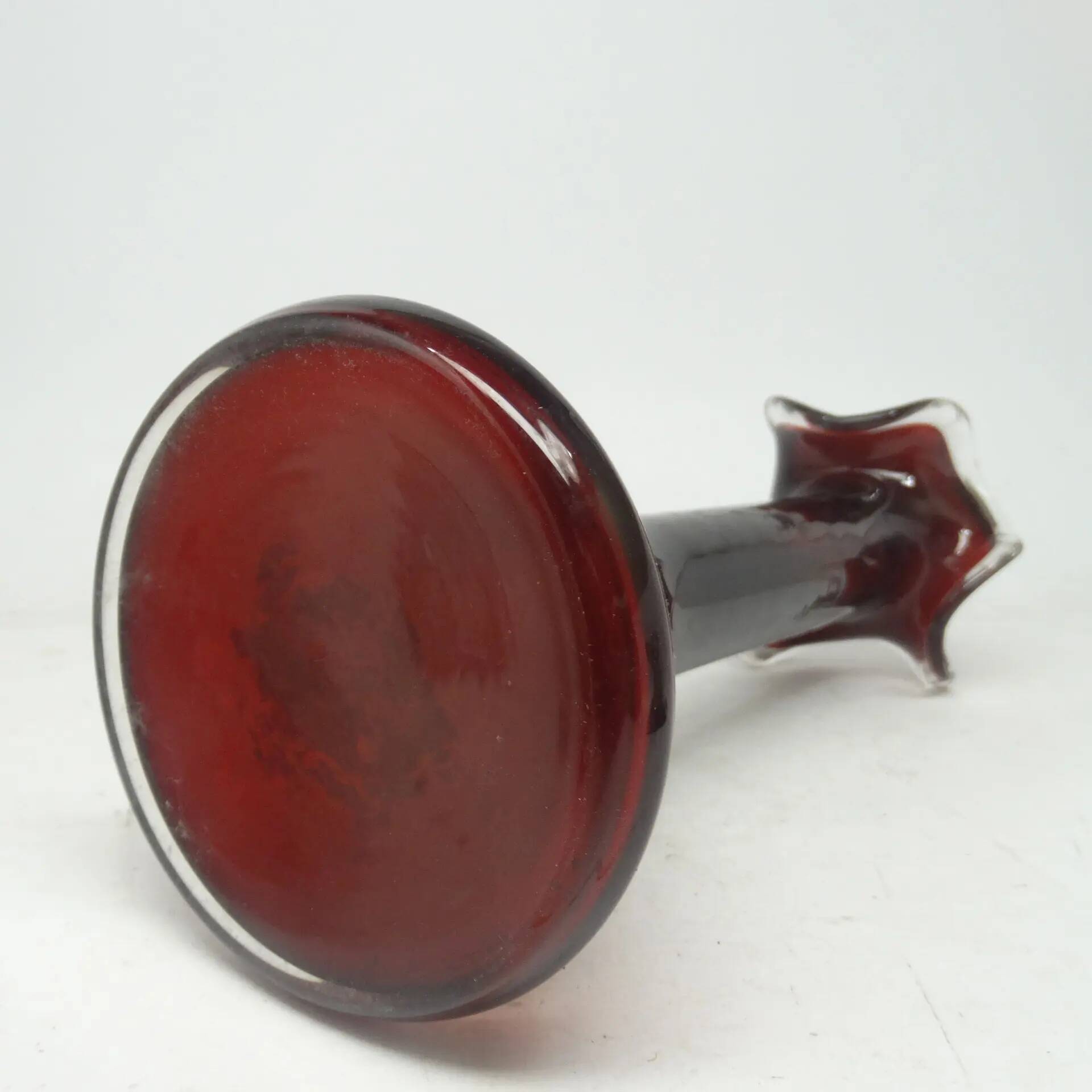 Mid-century modern vase, glass, Poland, 1970s