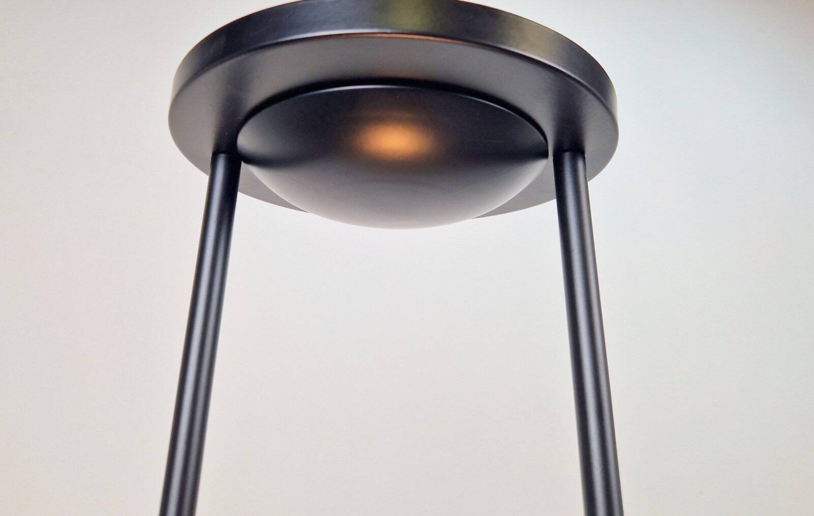 Vintage Italian Glass Disc UFO Pendant Lamp, 1980s