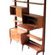 Free standing teak wall unit by Torbjorn Afdal for Bruksbo Tyristrand, 2 Modules, Norway 1960's