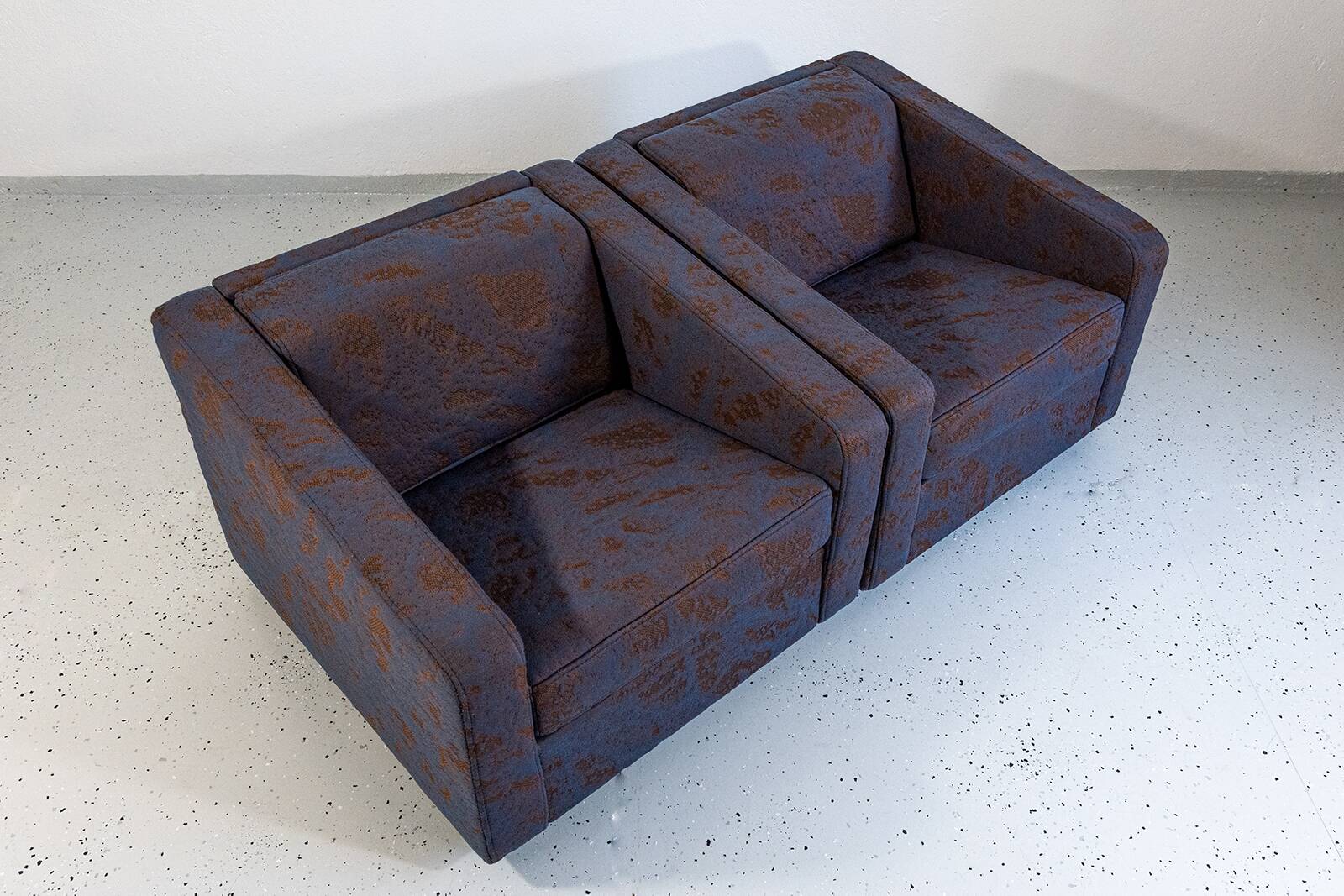 Vintage Geometric Armchairs By Zfm, Poland, 1970s, Set Of 2
