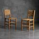 "Bauche" Dining Chairs by Charlotte Perriand for Steph Simon, France, 1950s