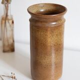 Vintage stoneware vase signed