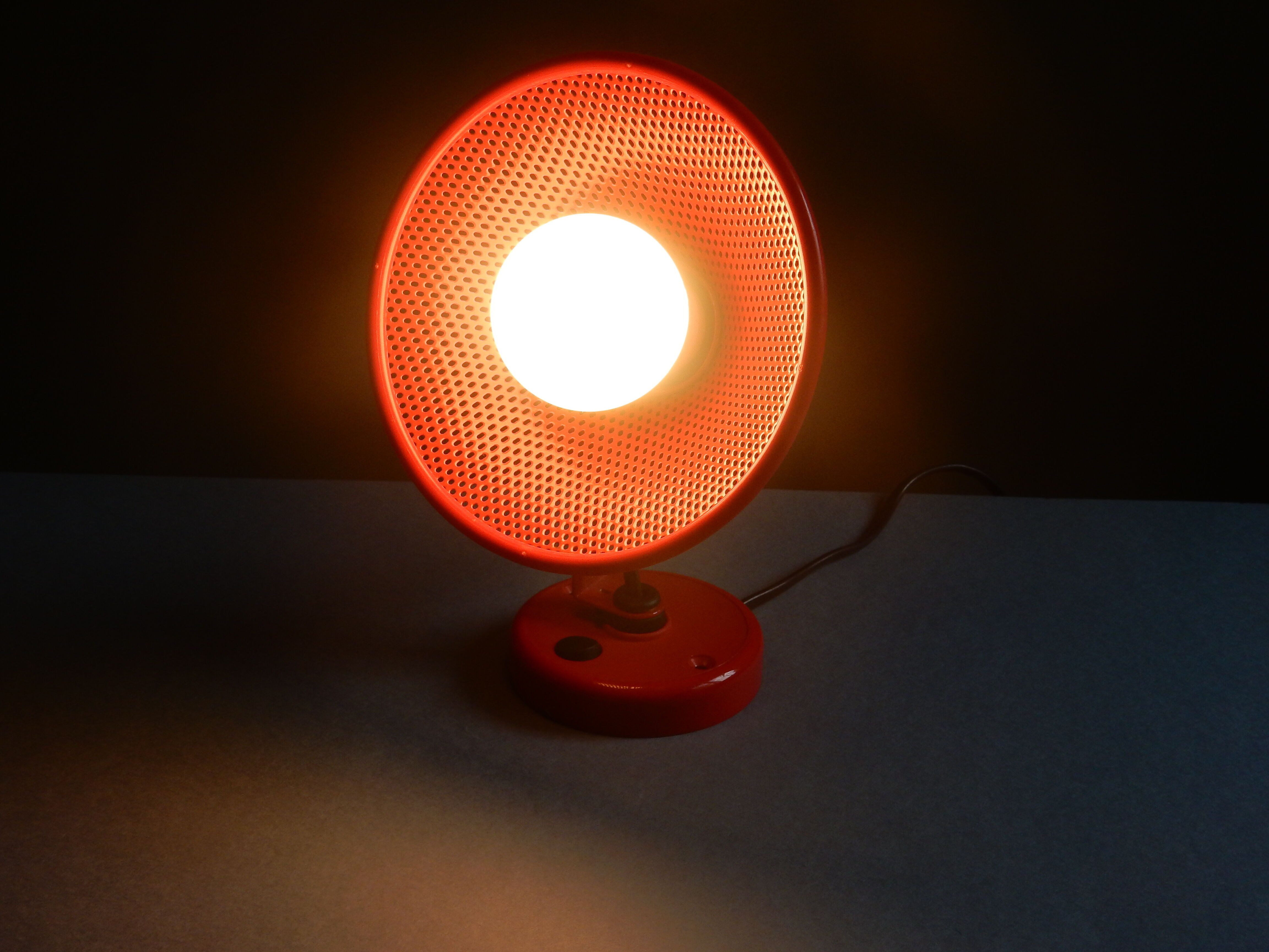 Red wall lamp from the 80