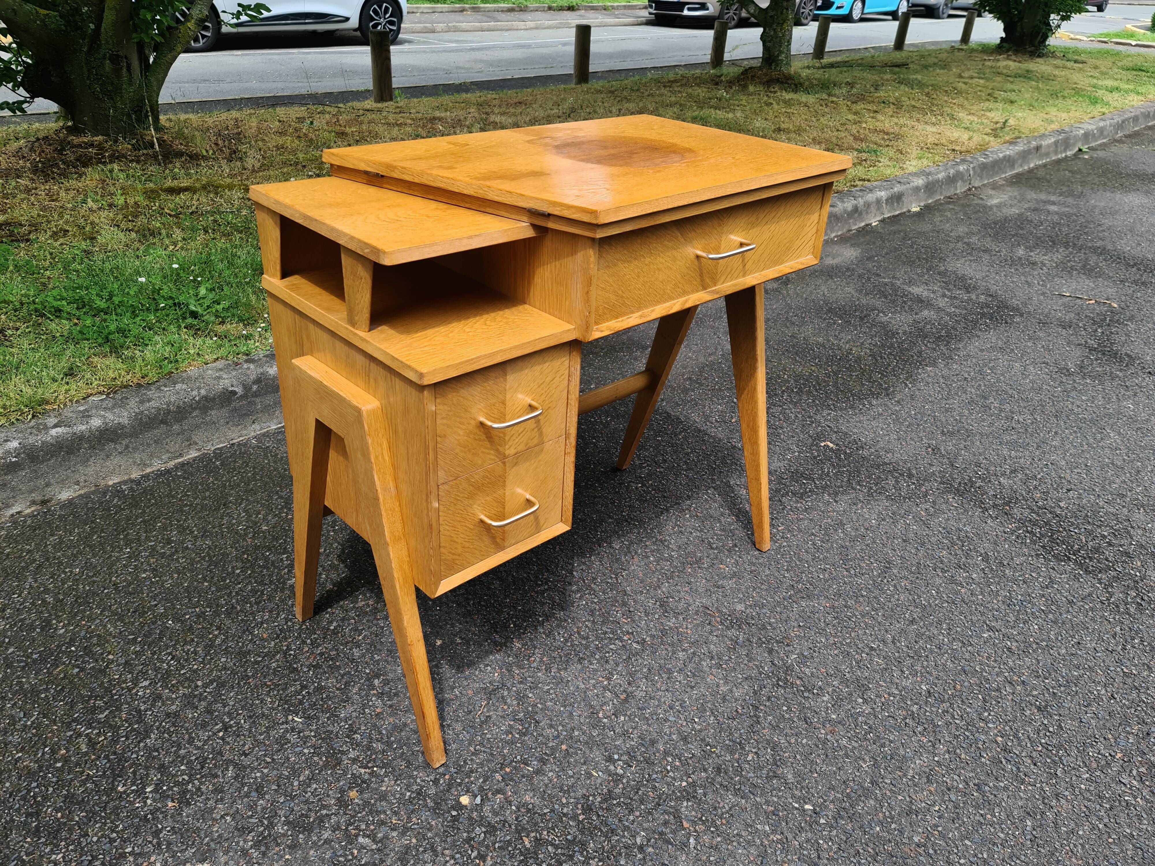 Scandinavian vintage desk 1960 (Singer sewing machine)