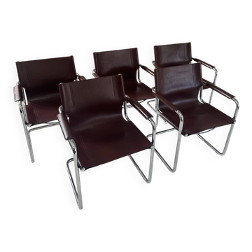 Set of 5 MG15 armchairs by Matteo Grassi