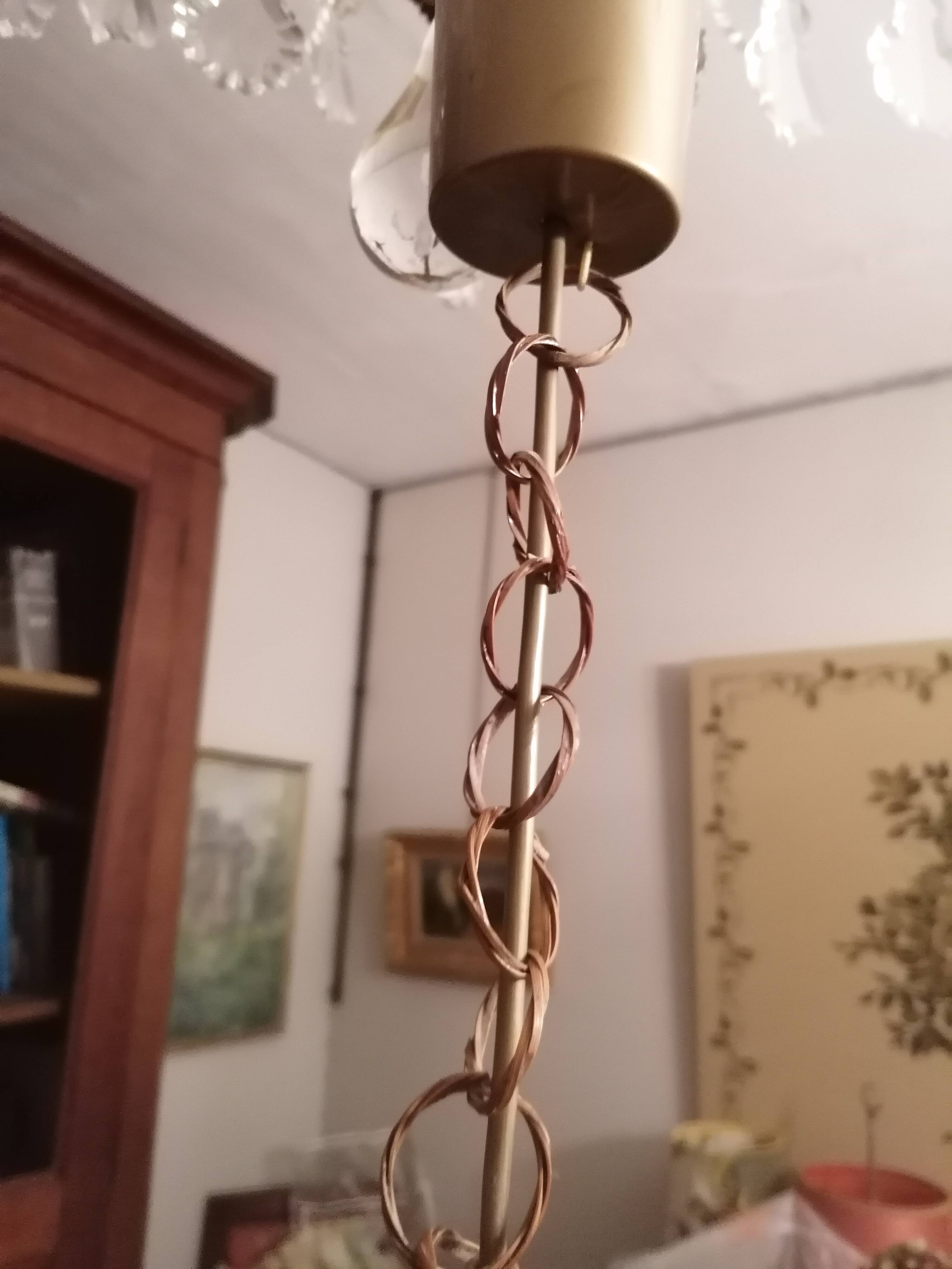 Braided wicker pendant light