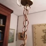 Braided wicker pendant light