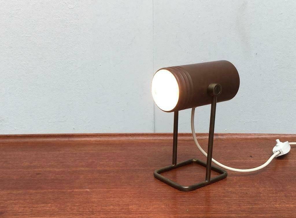 Mid-century Space-Age table lamp by Rolf Krüger for Heinz Neuhaus Leuchten, Germany, 1960s.