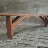 Banc brique banc rouge 2 mètres