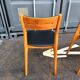 Series of 4 vintage scandinavian chairs with compass feet