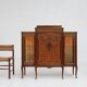 Louis Xvi Display Cabinet in Marquetry with Light, France, 1850s
