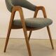 vintage WK Möbel style fauteuil / stoel 'Wildflecken' nieuwe bouclé stof