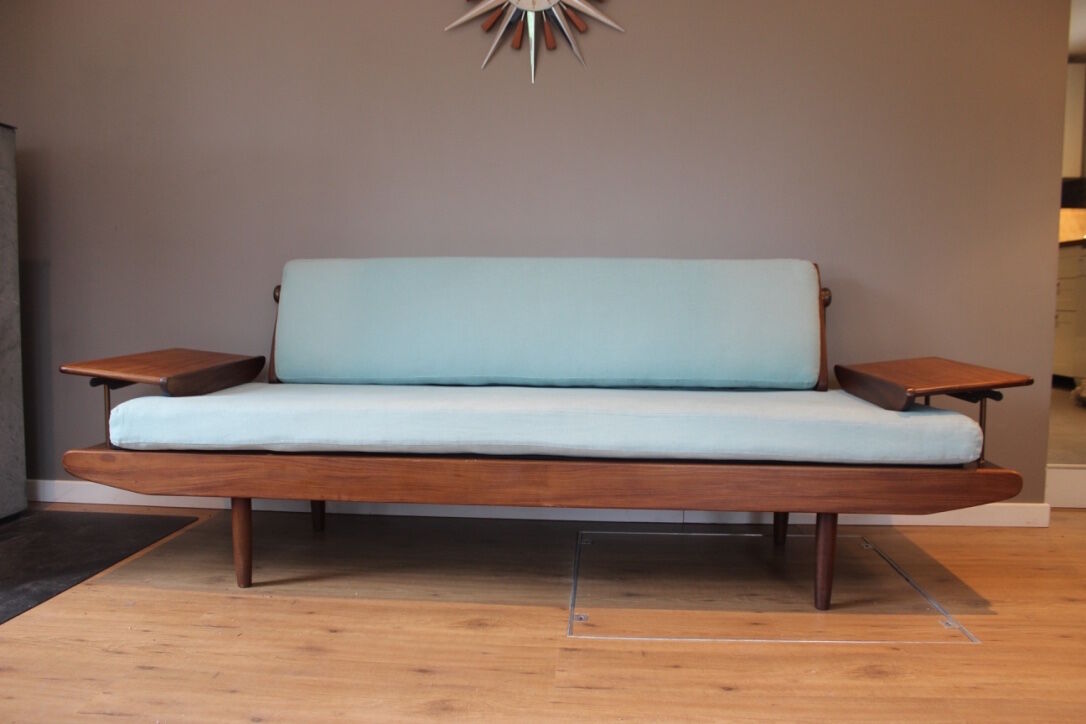 Daybed teak and copper, scandinavian style by Toothill