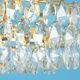 Lustre Bakalowits in brass and crystal glass, Austria, 1960s