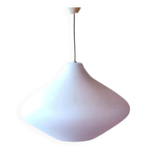 Scandinavian opaline glass onion pendant light 1950