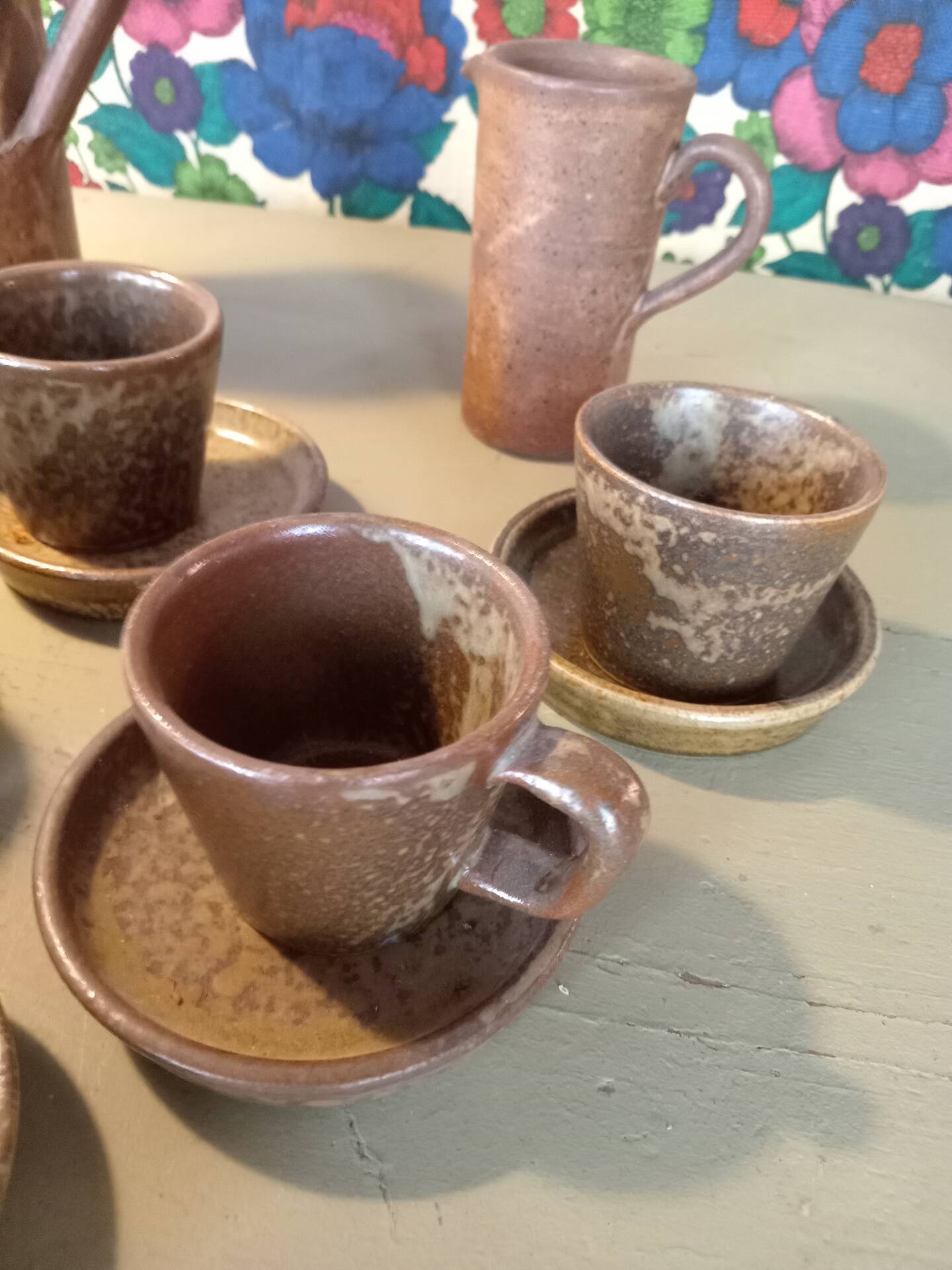 Coffee service in Vallauris stoneware