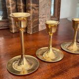 Set of vintage Scandinavian candlesticks