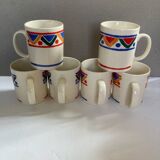 Set of 6 vintage mobile mugs