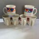 Lot de 6 mug mobil vintage