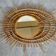 Miroir vintage en rotin ( dit ORTF )
