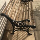 Banc de jardin en bois et fonte