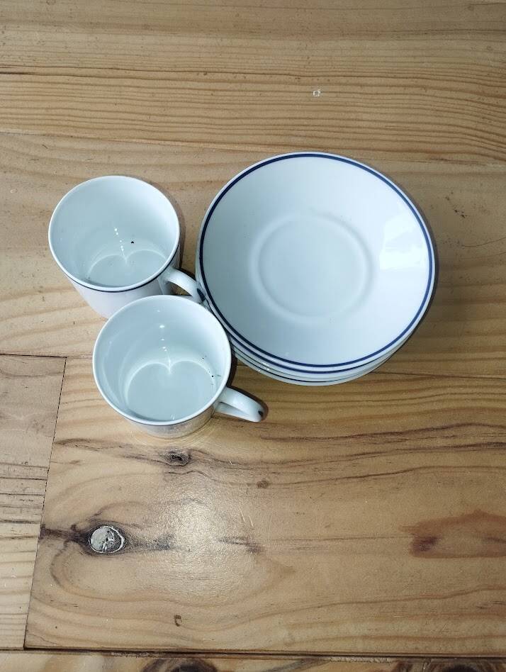 Coffee service for 2 people limoges tharaud "horizon" – 6 pieces