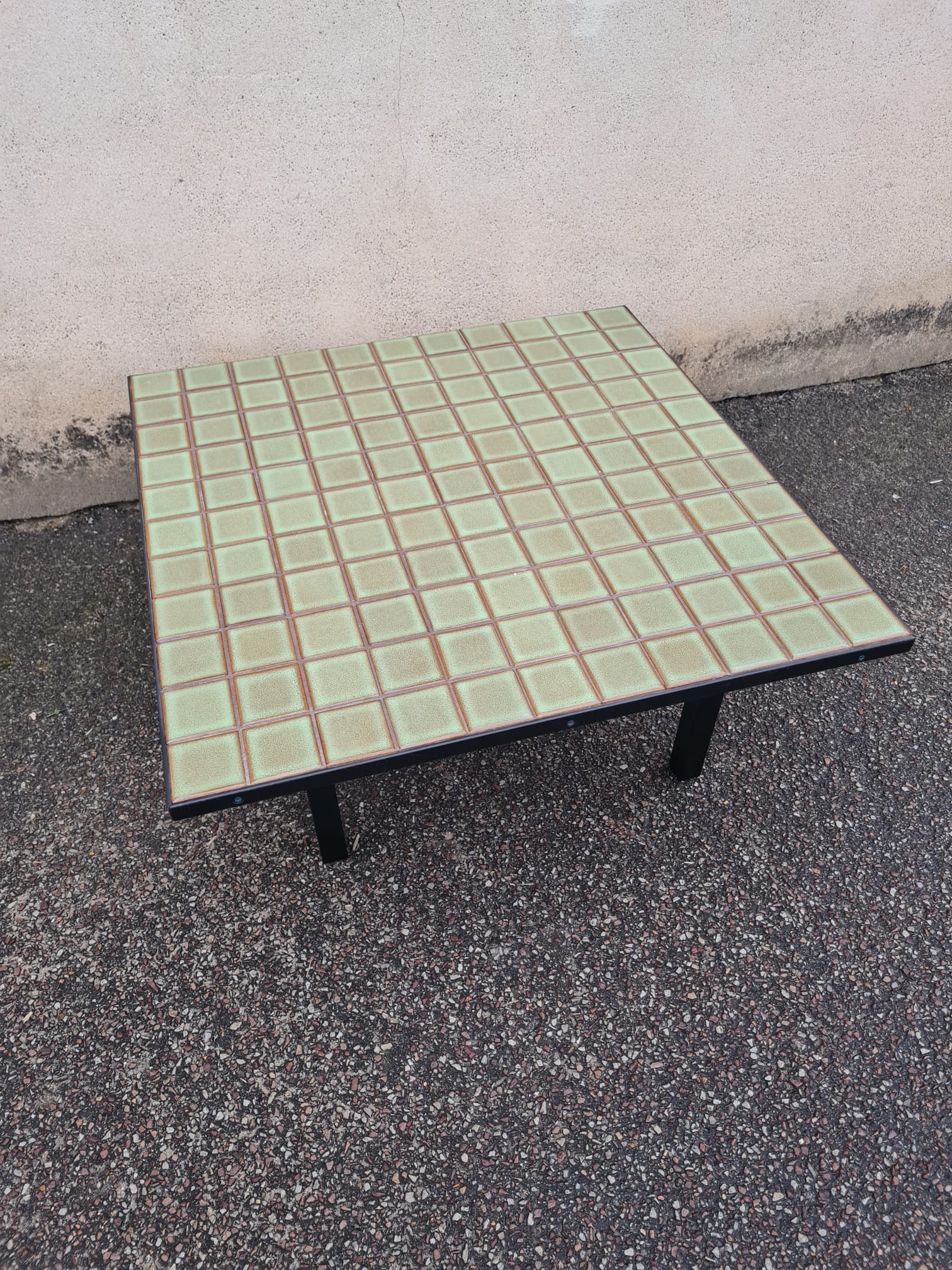 Coffee table mid century ceramic top