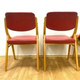 Set of 4 Chairs, Ludvík Volák, 1970s, Czechoslovakia