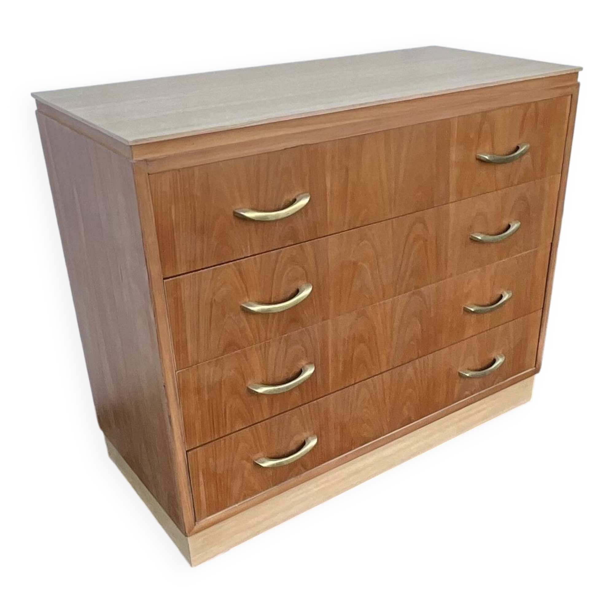 Art Deco style cherrywood chest of drawers, mid-20th century