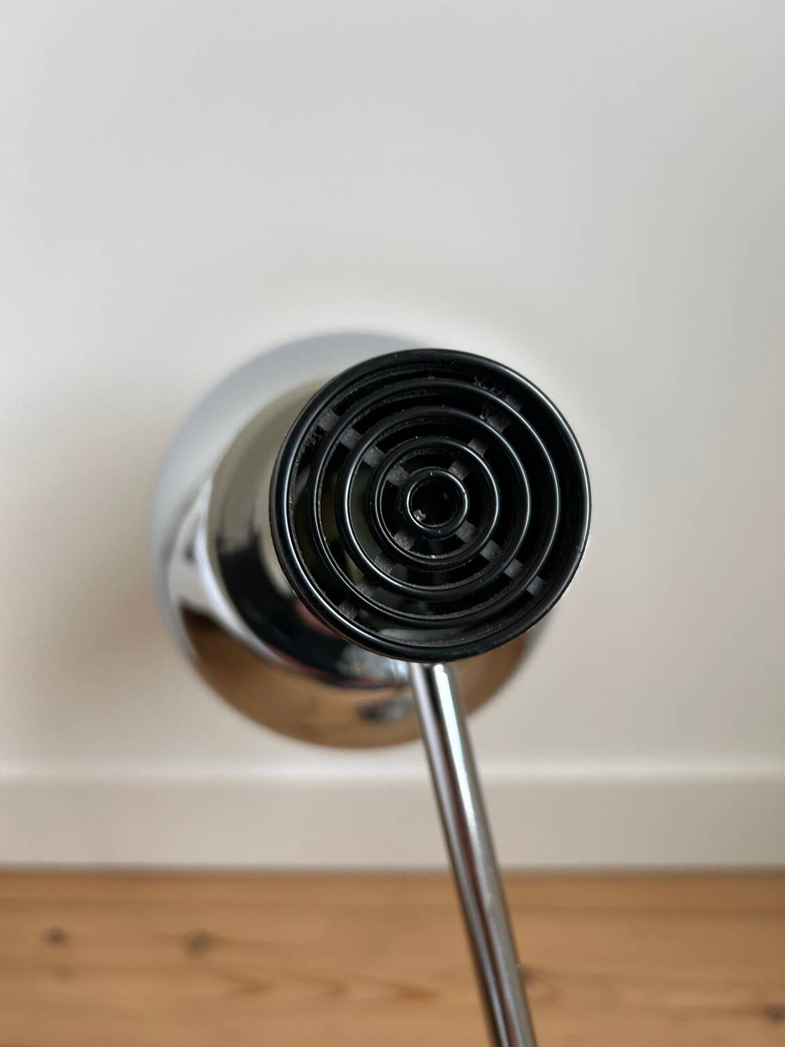 Vintage chrome metal desk lamp