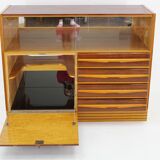 1960s Wooden Cabinet /Chest Of Drawers, Czechoslovakia