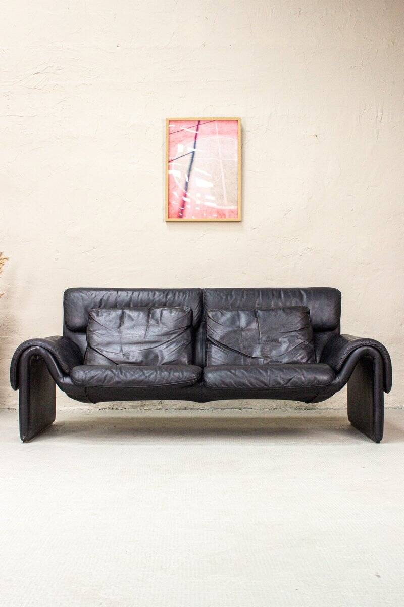 Vintage 2011 Two-Seater Leather Sofa by de Sede, 1983